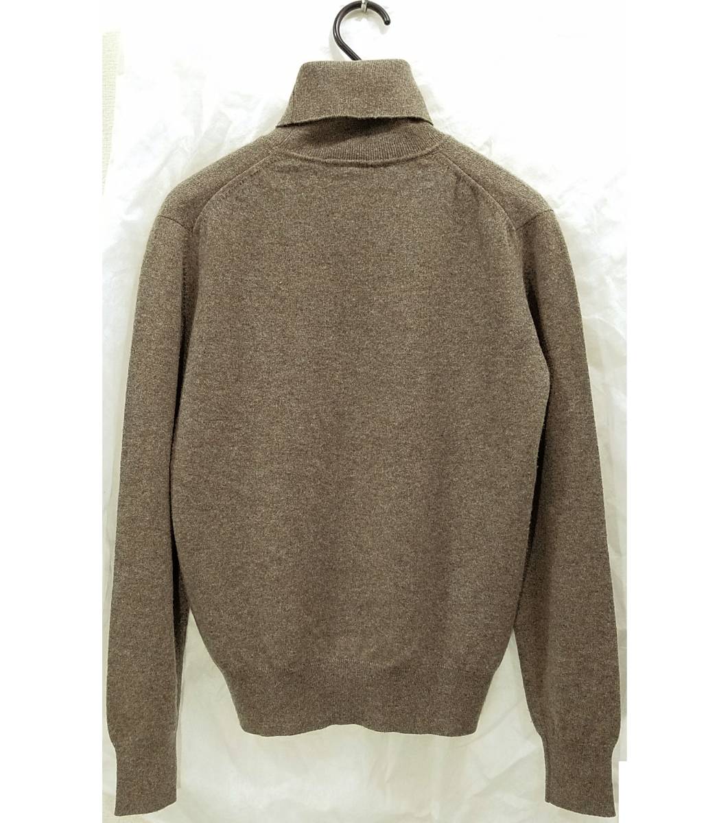 CELINEタートルネックセーター38カシミヤ100%英国スコットランド製ニット ブラウン レディースL(11号)セリーヌ 定形外(全国一律670円)対応
