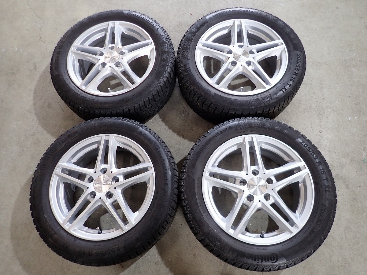 KL4017【送料無料205/55R16】ベンツ用 EURO FORSCH 中古スタッドレス  