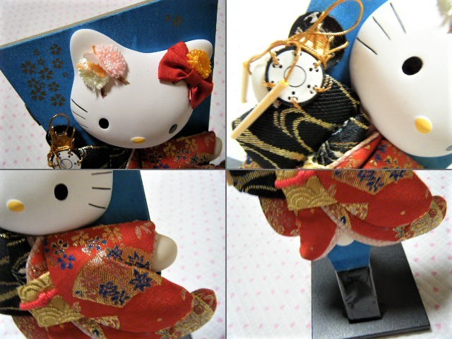 ハローキティ HELLOKITTY はろうきてぃ 日本人形 「羽子板」 飾り台