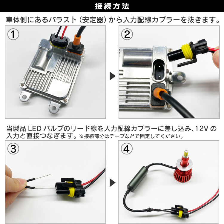 LED 360度全面発光 D1S ヘッドライト 車用 | BMW D1S&frasl;D2S&frasl;D3S&frasl;D4S ガラスピラーバルブ D3S 6500K 0 D2S D4S ロービーム 2年保証