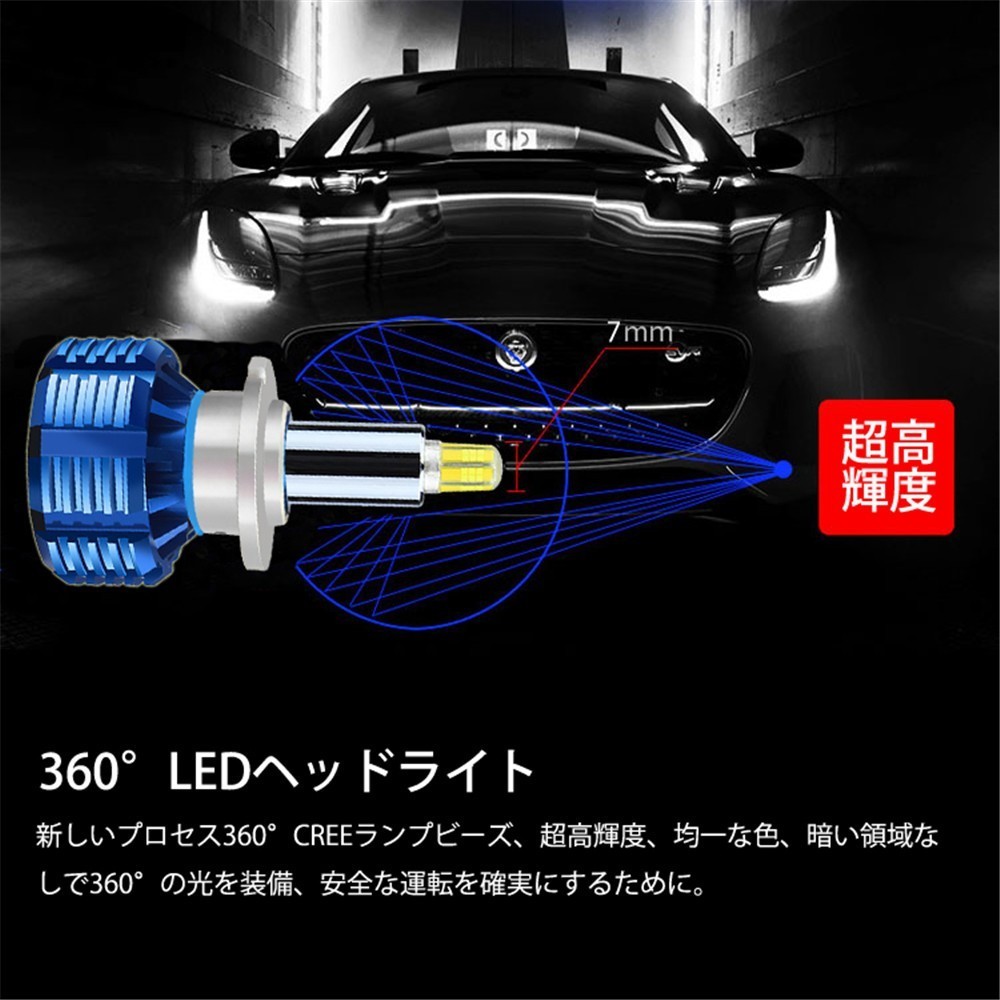 LED 360度全面発光 D1S ヘッドライト 車用 | BMW D1S&frasl;D2S&frasl;D3S&frasl;D4S ガラスピラーバルブ D3S 6500K 0 D2S D4S ロービーム 2年保証