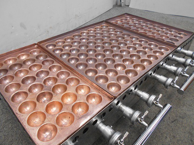 たこ焼き器 業務用 | 銅板 たこ焼き台 ガス式 LPガス プロパン 中古業務用