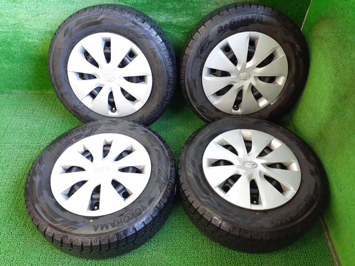 トヨタ ホイールキャップ付き 195/65R15 ヨコハマ アイスガードiG60 4 