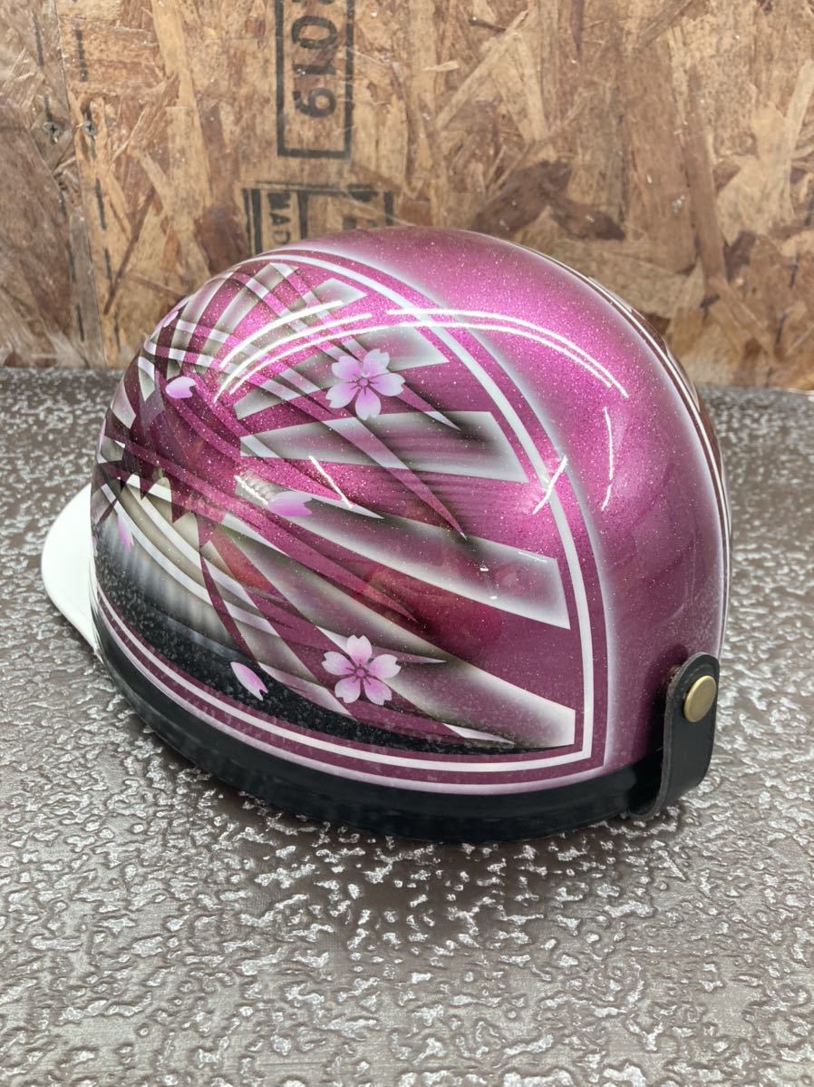 コルク半 カスタム 富士日章 三つボタン 白紫 ラメ 桜 高級クリヤ送料