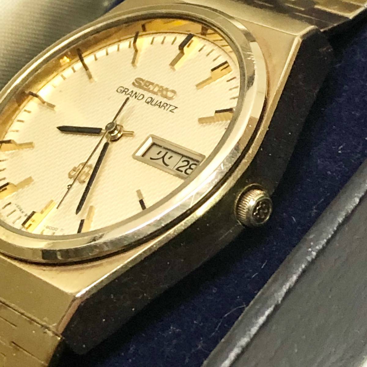 美品◇箱 オリジナルブレス◇セイコー Seiko グランドクォーツ Grand 