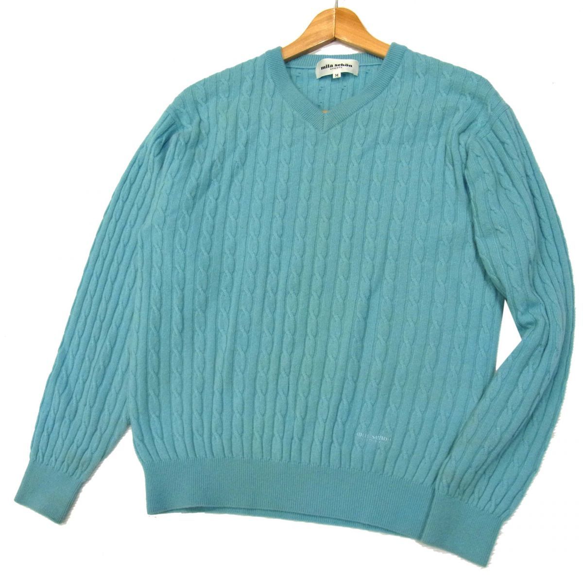 ◎ミラショーン セーター カシミヤ100％ ケーブルニット milaschon