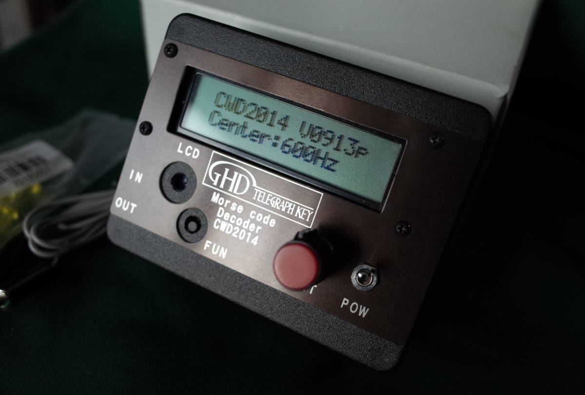 GHDキー CWD2014 モールス信号 解読器 CW解読器 CWD2014MA GHD