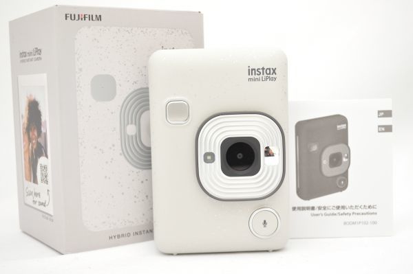 【新作入荷，大人気】 富士フイルム FUJIFILM instax mini LiPlay ストーンホワイト #1776(インスタント、ポラロイド)｜売買されたオークション情報、yahooの商品情報をアーカイブ公開 - オークファン インスタント、ポラロイド