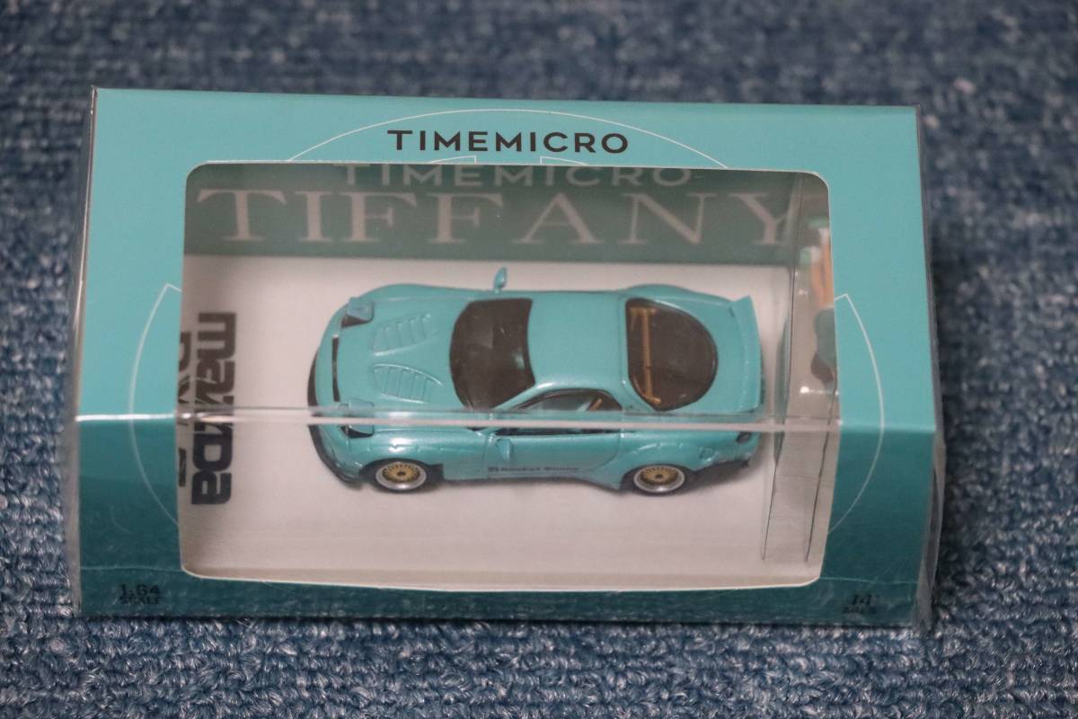 ☆マツダ RX-7（FD3S） TM Time Micro Tiffany Blue フィギュア付 1/64 