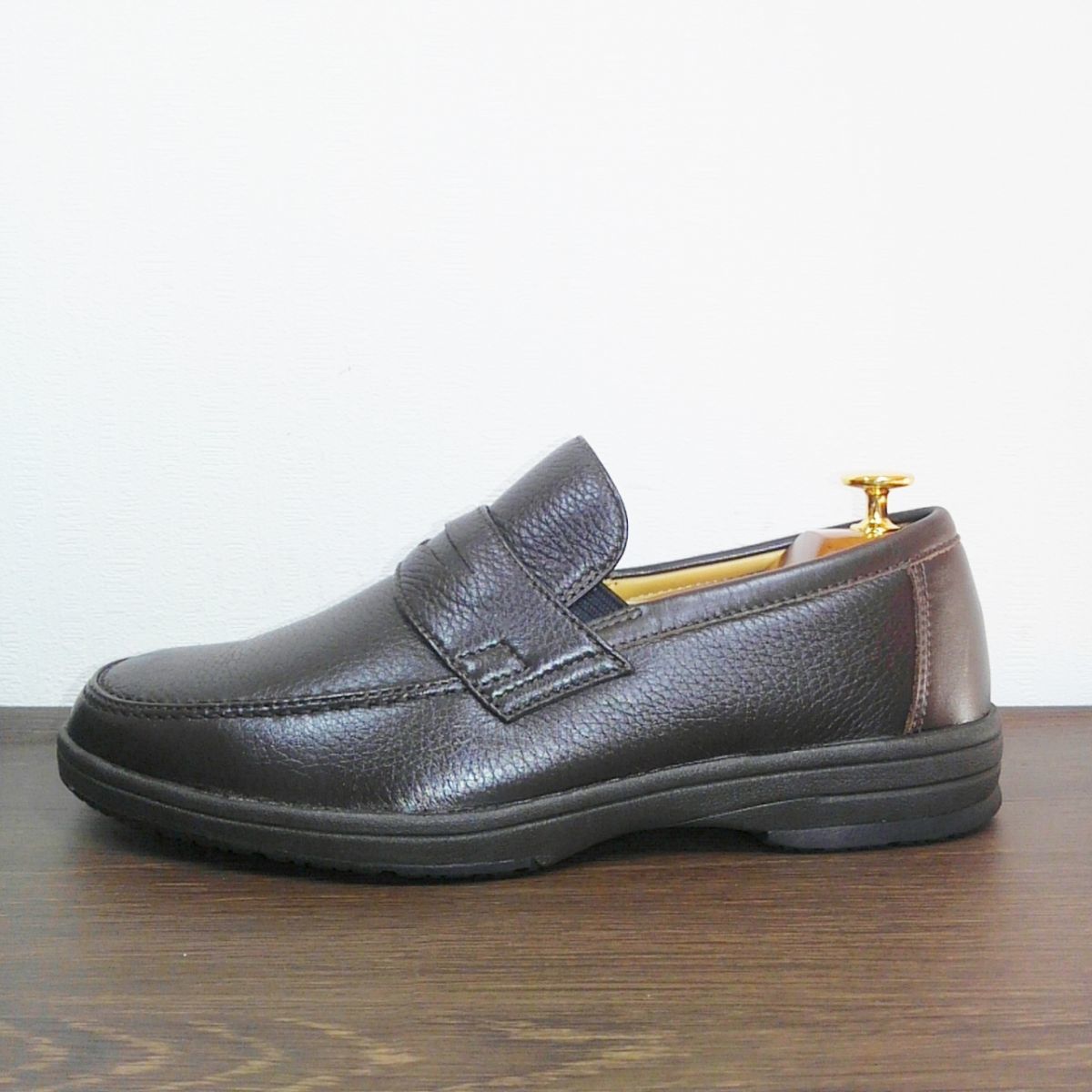 □未使用品|定価2.8万◎REGAL walker|ローファー|25.5cm EEE|274W|濃茶 