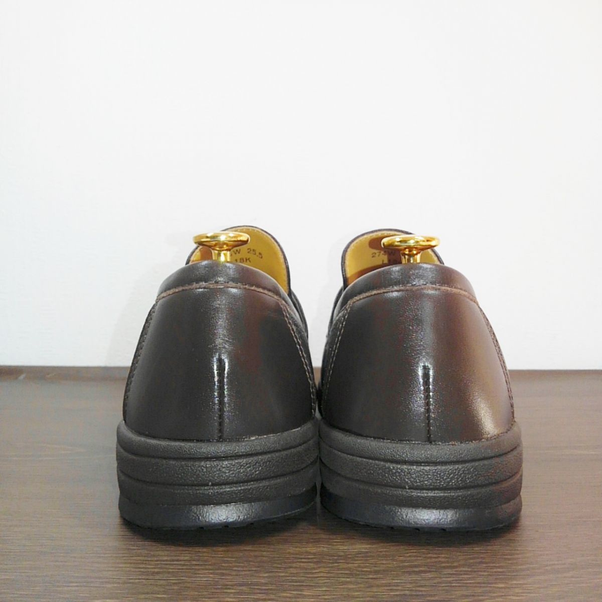 □未使用品|定価2.8万◎REGAL walker|ローファー|25.5cm EEE|274W|濃茶 