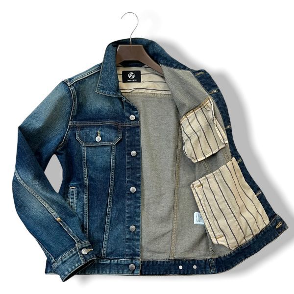 Paul Smith PS デニムジャケット ピーエスポールスミス &frasl; フラワーエンブロイダリー (ＰＳポールスミス) Bleach Denim Smith（Gジャン&frasl;デニムジャケット）のフリマアイテム一覧 デニム メルカリ 中古・古着通販PS (ＰＳ Smith（ピーエスポールスミス）の「ピュアインディゴ
