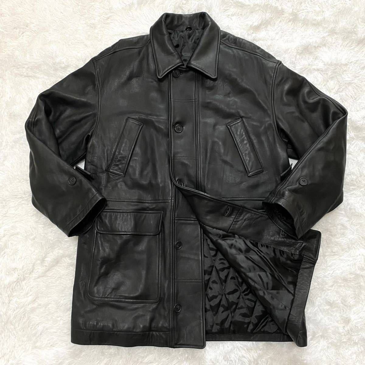 B09 ポールスミス【圧倒的存在感】Paul Smith レザーコート B09 ポールスミス【圧倒的存在感】Paul Smith レザーコート