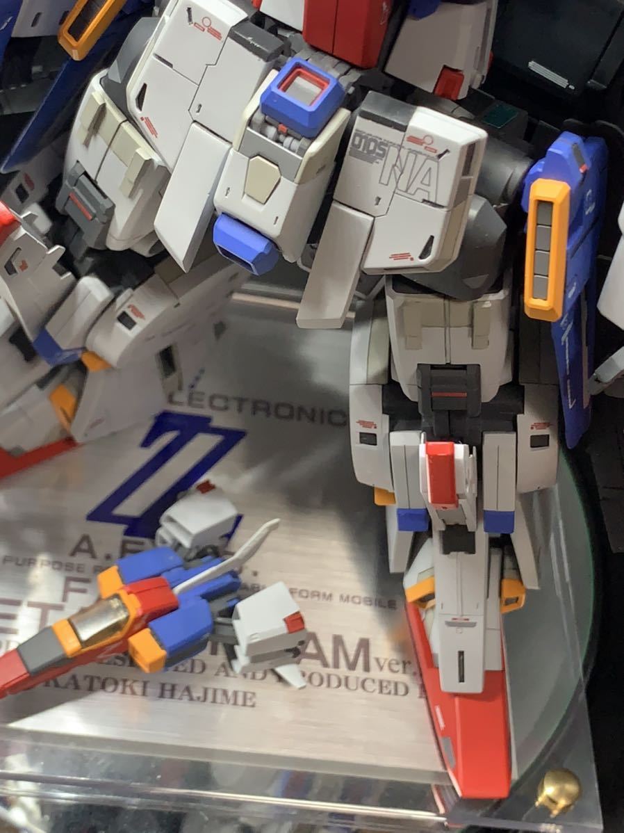 徹底改修 塗装済み完成品】MG 1/100 強化型ZZガンダムVer.Ka 専用台座