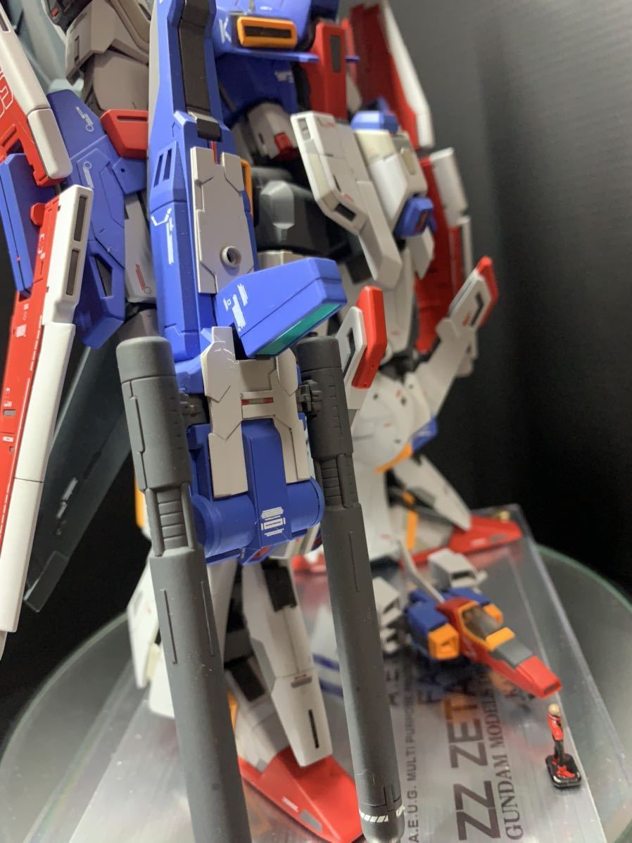 徹底改修 塗装済み完成品】MG 1/100 強化型ZZガンダムVer.Ka 専用台座