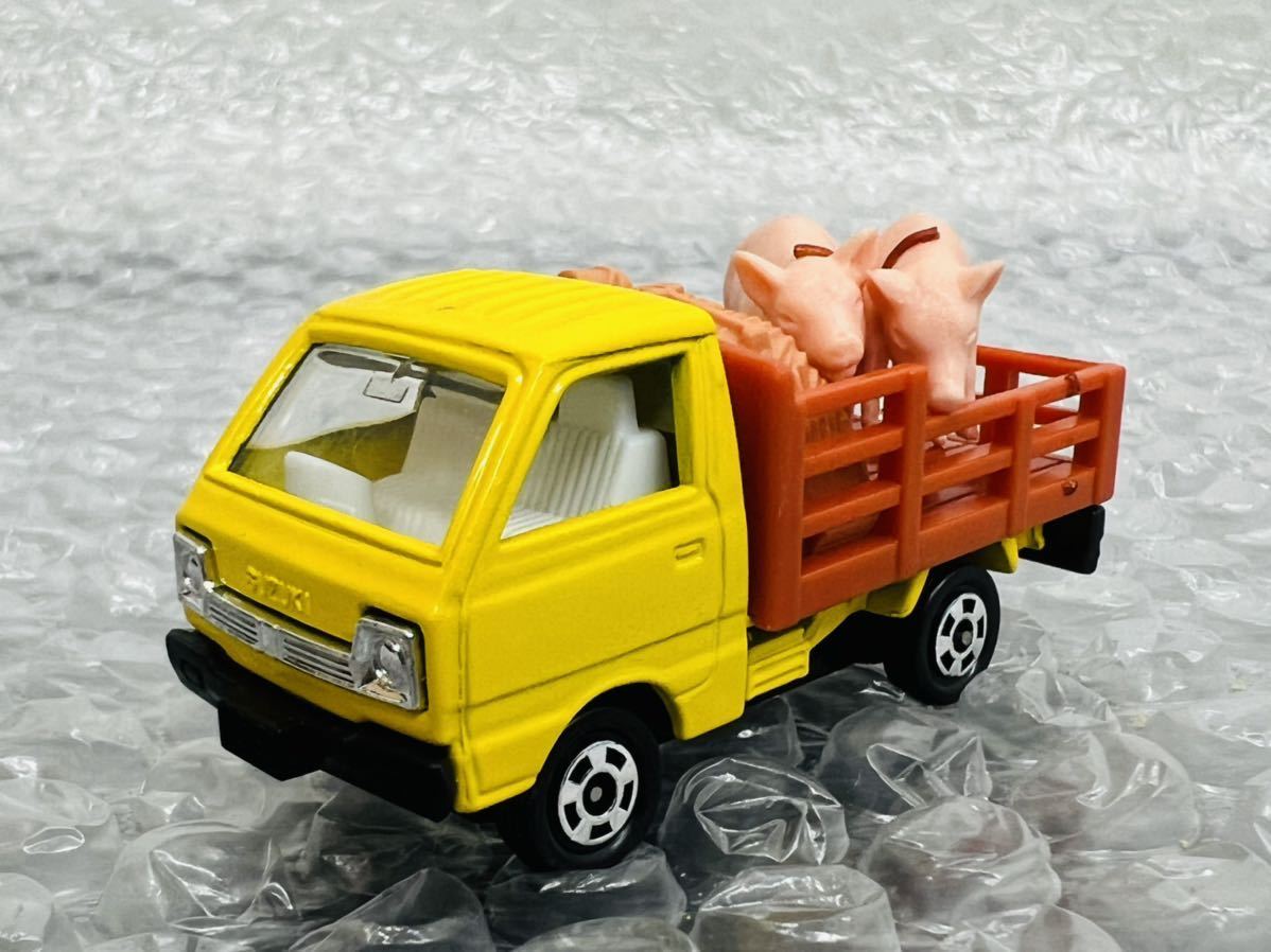 委託品】トミカ No.39 スズキ キャリィ 家畜運搬車 黄×白 シート:白 黒 