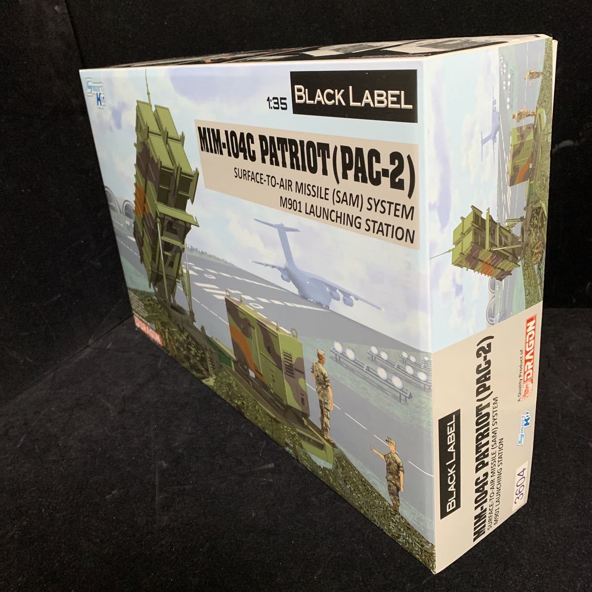 ブラックラベル 1/35 アメリカ軍 MIM-104Cパトリオット SAM PAC-2 M901発射機 ドラゴン 新品・未組立 スマートキット itemBL3604