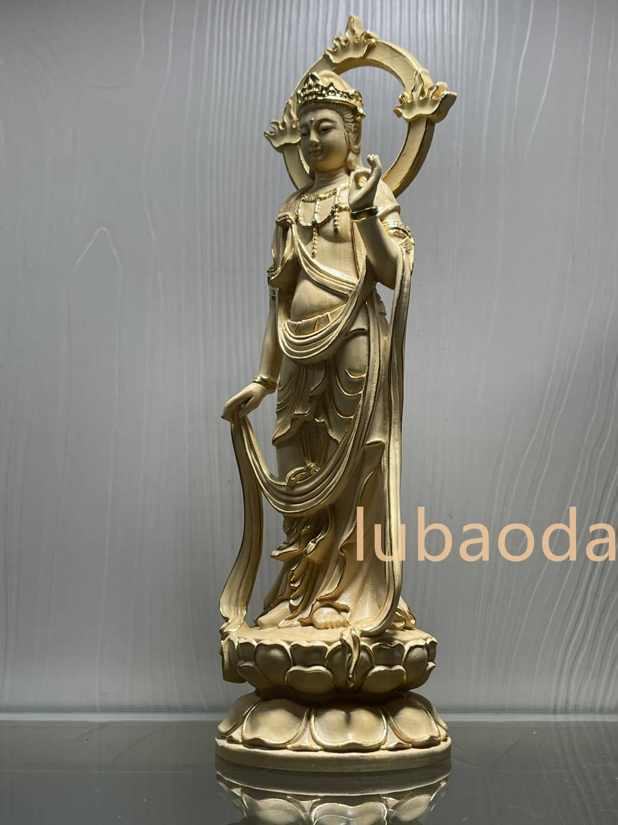 木彫仏像 勢至菩薩 勢至菩薩立像 彫刻 仏像彫刻 切金 勢至菩薩仏像