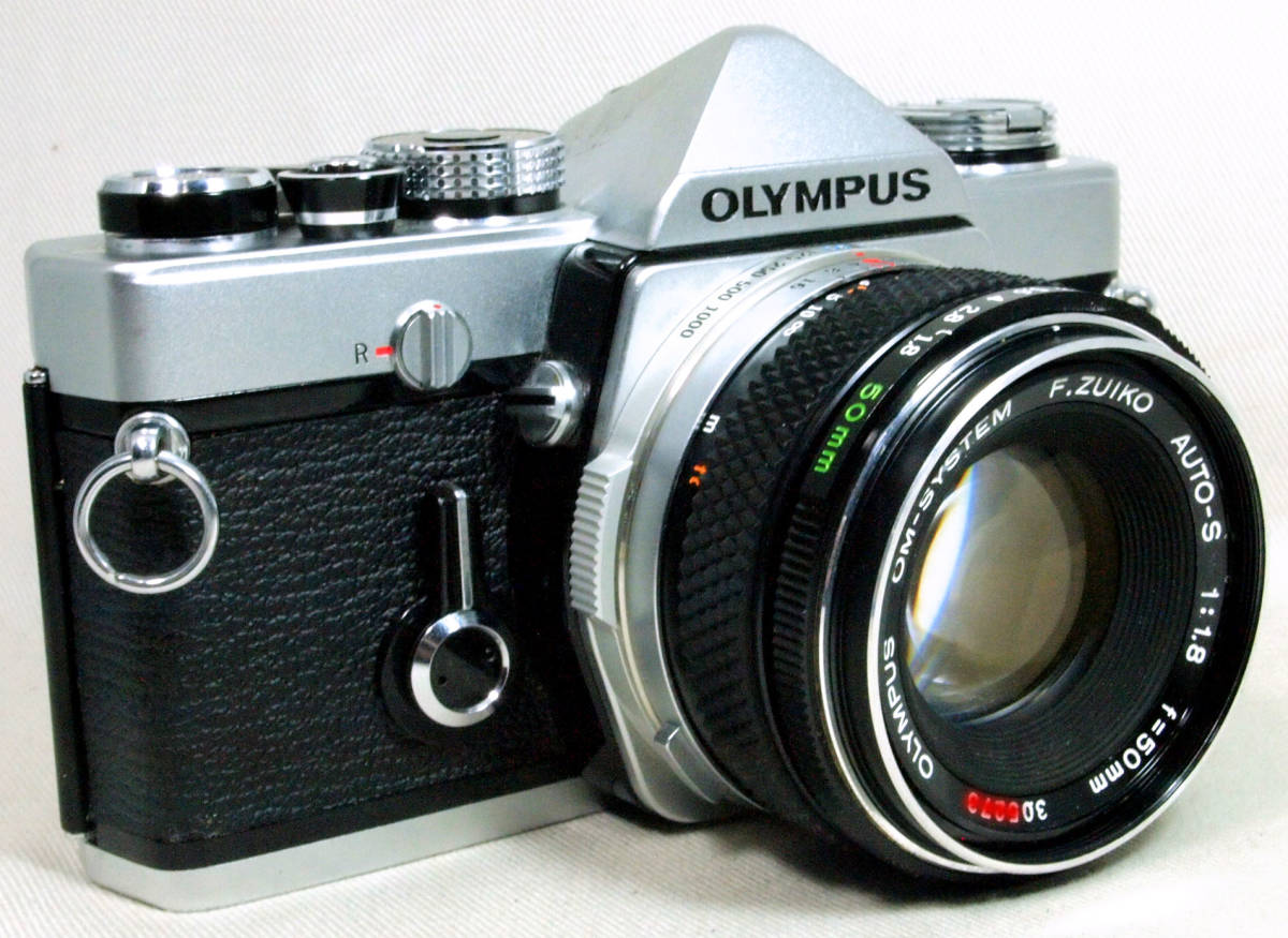 オリンパス OM-1 / OLYMPUS OM-1 (50mm F1.8付）☆整備・完動・美品