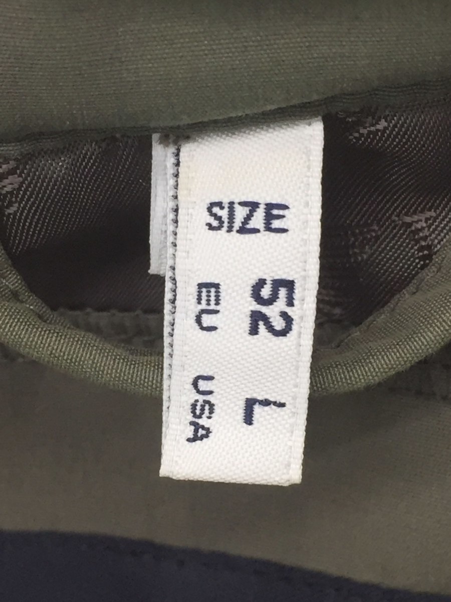 ARMANI JEANS◆中綿コート/ベルト付/トレンチコート/L/コットン/カーキ/緑/無地/中古
