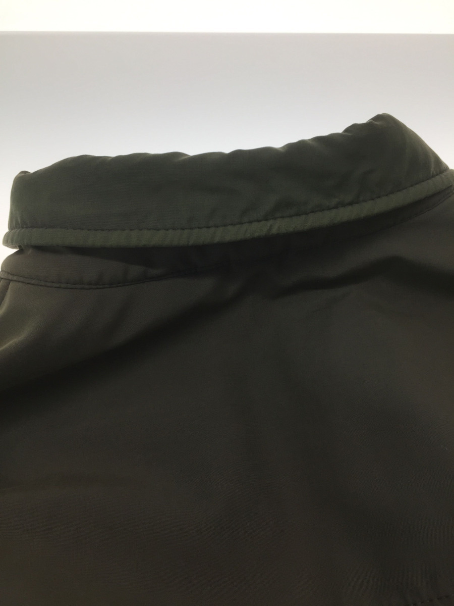 ARMANI JEANS◆中綿コート/ベルト付/トレンチコート/L/コットン/カーキ/緑/無地/中古