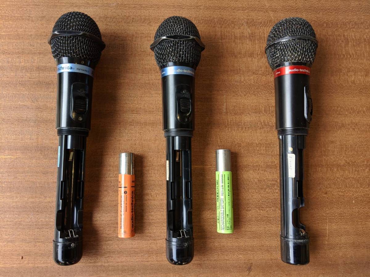 audio-technica【ジャンク】カラオケマイクレシーバーセット／マイク  