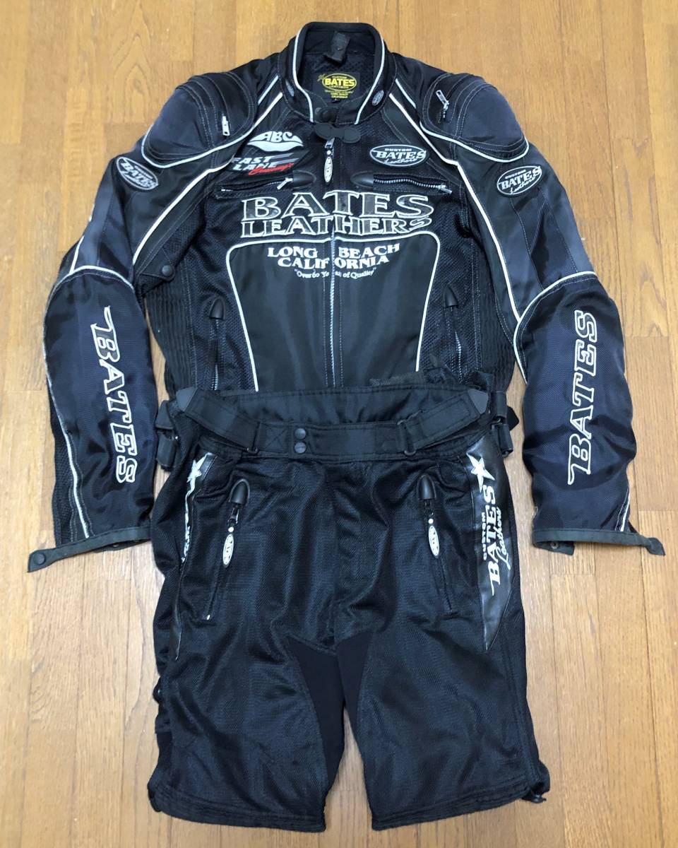 ◇USED品//BATES ベイツ 上下セット ライダース ジャケット＆パンツ L 
