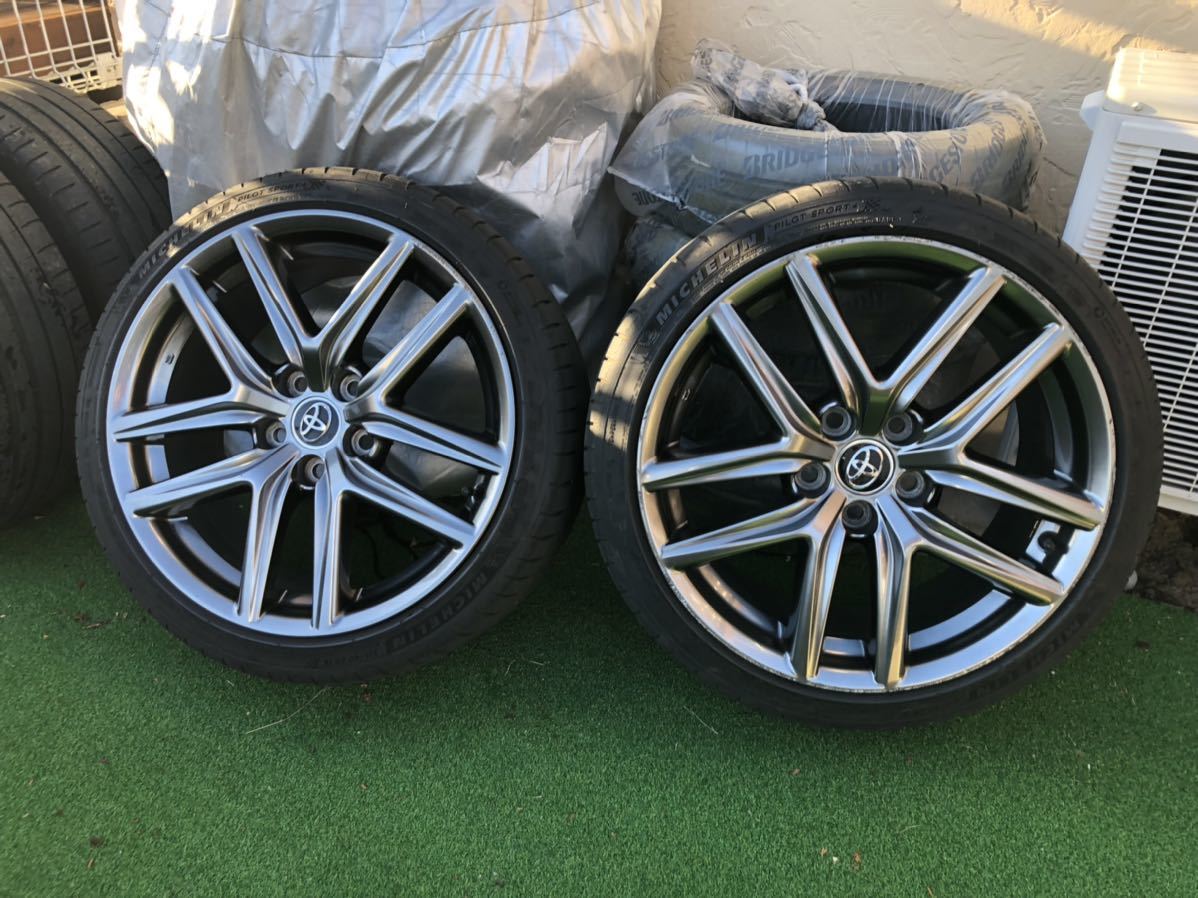 タイヤ・ホイール LEXUS ASE30 AVE30 GSE30 IS F-SPORT 8J+45 30系レクサス IS Fスポーツ純正ホイール ASE30 AVE30 GSE30 ミシュラン