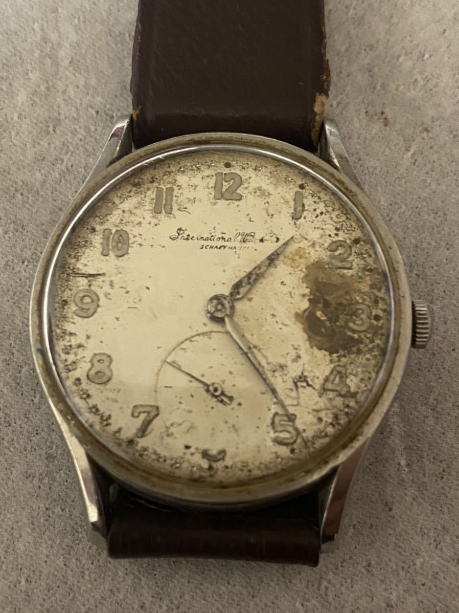1円 希少 IWC Schaffhausen 手巻き腕時計 古い腕時計 中古品ジャンク 