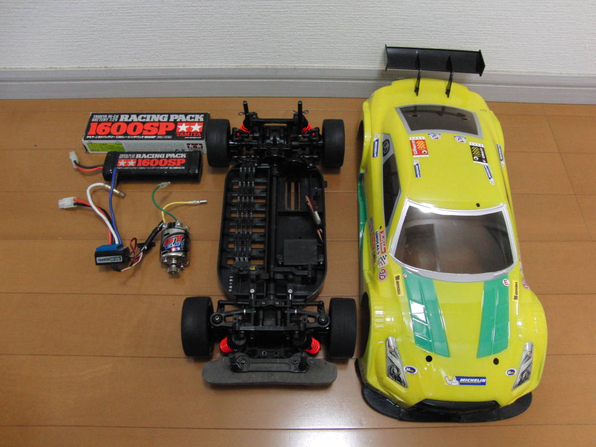 タミヤ TT-01 R34GT-Rボディ ジャンク タミヤ TT-01 GT-R スカイライン