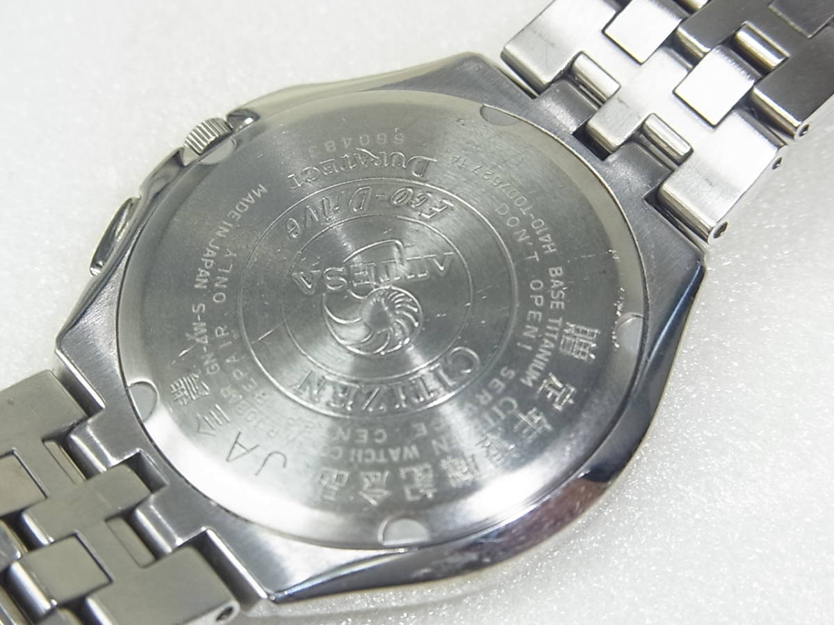 1027 CITIZEN シチズン アテッサ エコドライブ H410-T007627 動作品