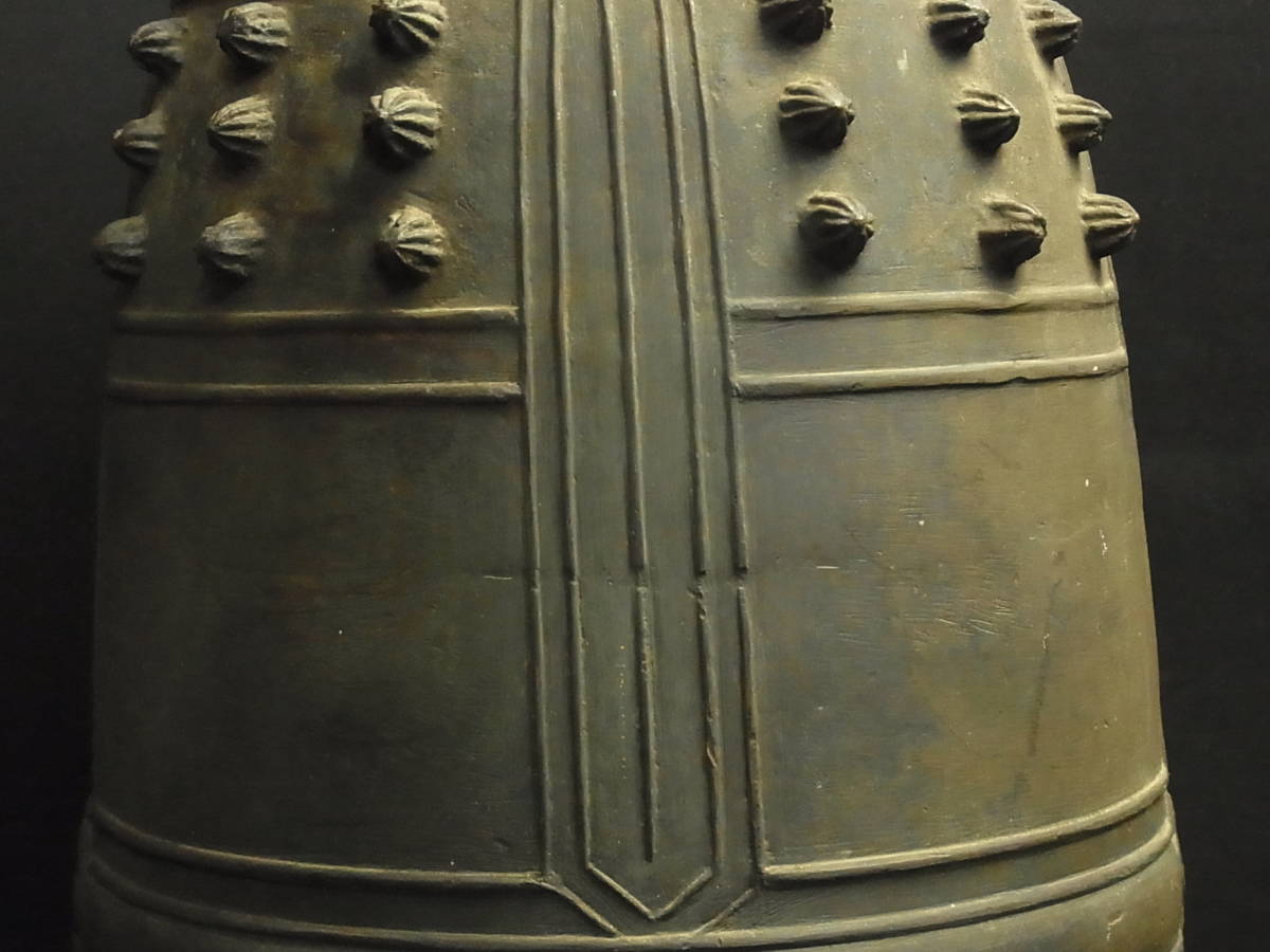 a300 古い半鐘 銅製 高さ約34.5cm 重量7143g 現状品 釣鐘 仏教美術 
