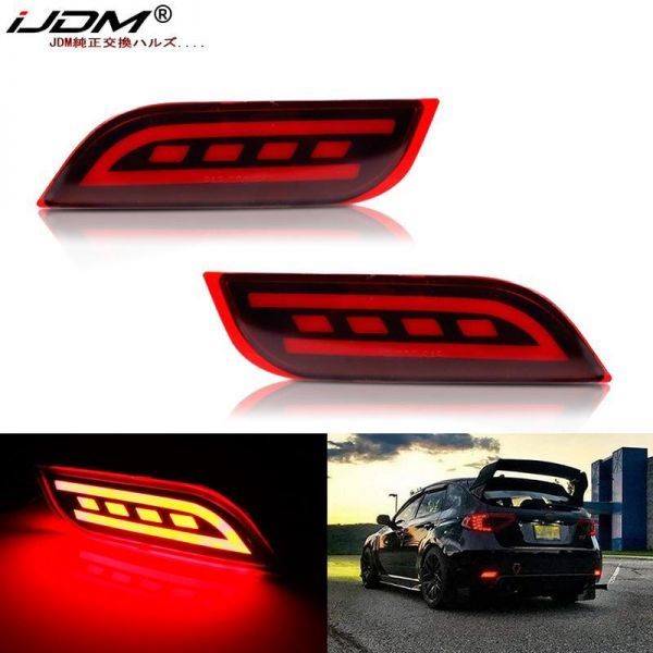 106E017:スバル インプレッサ wrx wrxsti xv用 led バンパー