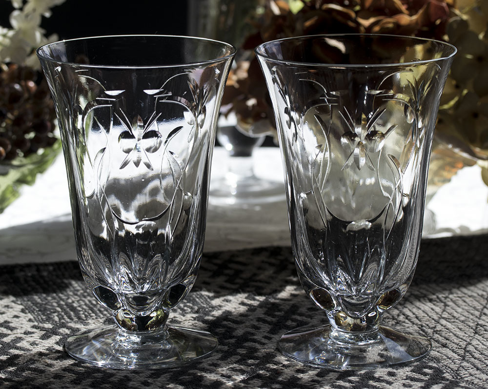 30s～希少！アンティークDuncan&Miller ダンカンミラー ゴブレット Etsy クリスタル 日本 glass miller Duncan ダンカン＆ミラー
