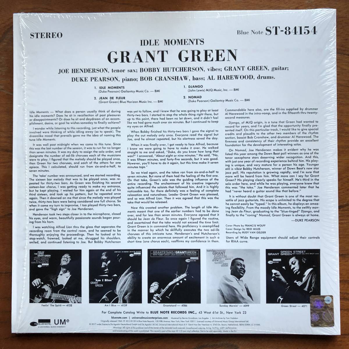 Idle - Moments Grant Green Records Note ⁄ Blue GRANT GREEN 