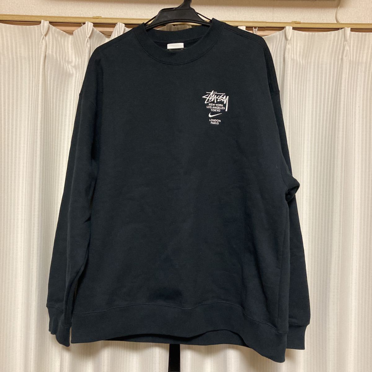 黒M stussy nike nrg zr crew fleece m