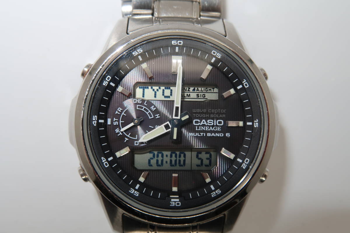 CASIO カシオ 電波ソーラー LINEAGE メンズ腕時計 LCW-M300 LINEAGE