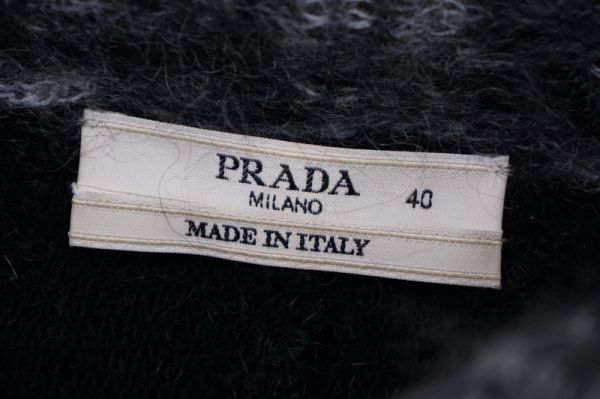 MD4626◇イタリア製*プラダ/PRADA*モヘア*ウール*ニット*ケープ/マント 