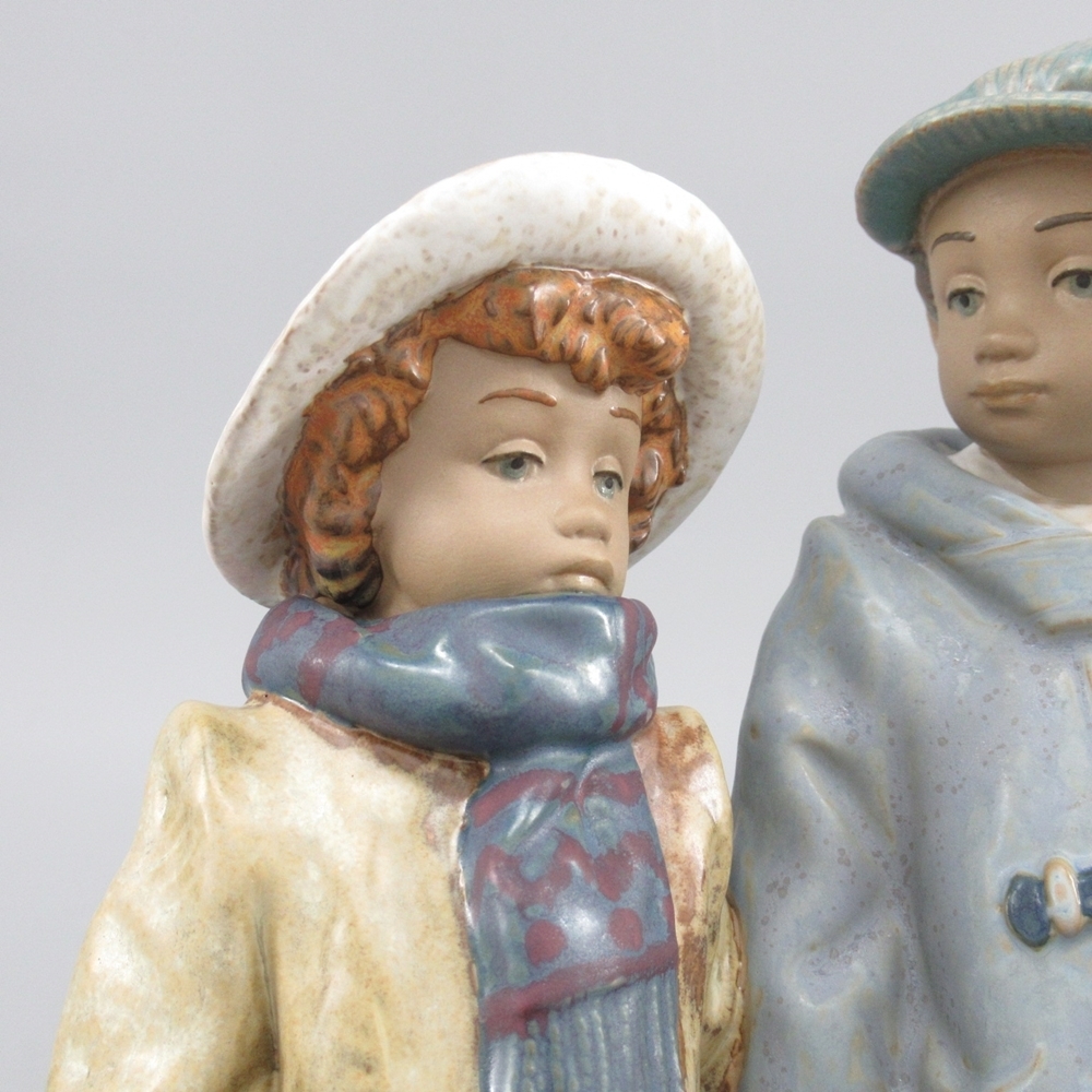 リヤドロ Lladro 寒い日の登校2242