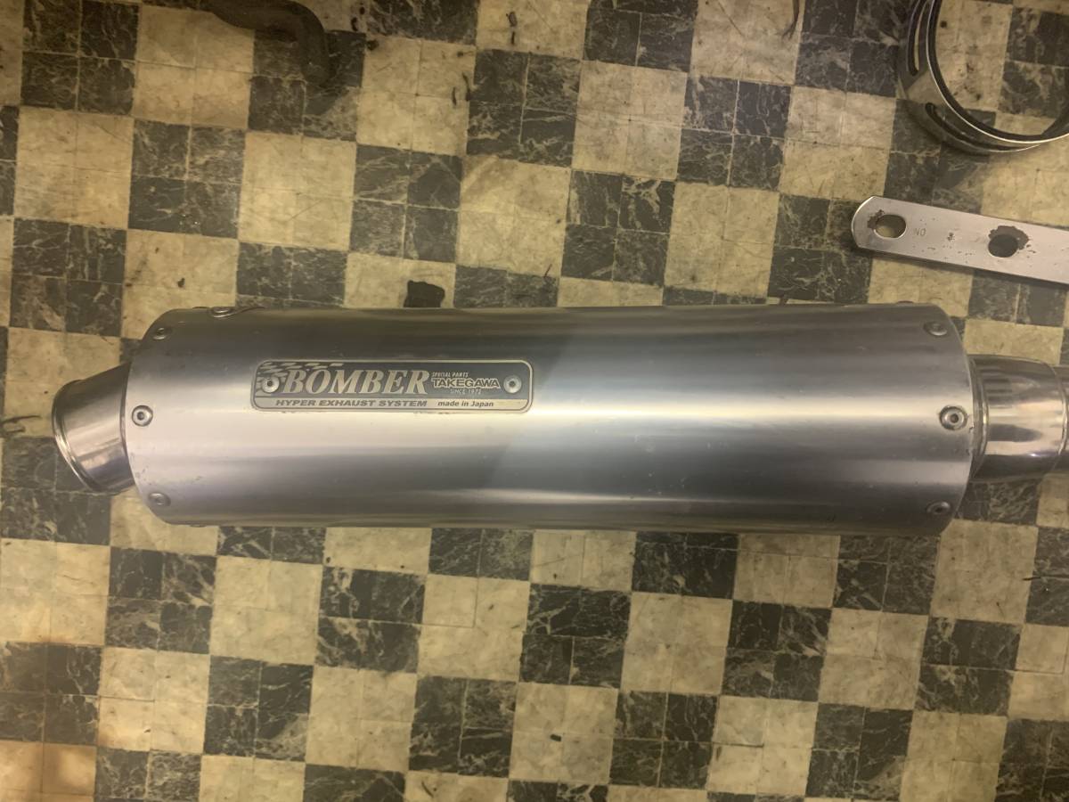 武川　タケガワ　モンキー　TAKEGAWA ボンバー　中古品 モンキー ボンバーマフラー TAKEGAWA 04-02-0211 &frasl; ホンダ
