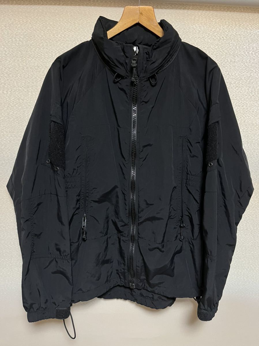 POST　OVERALLS　ポストオーバーオールズ　ミリタリージャケット　ブルゾン　ワッペン　ブラック　S