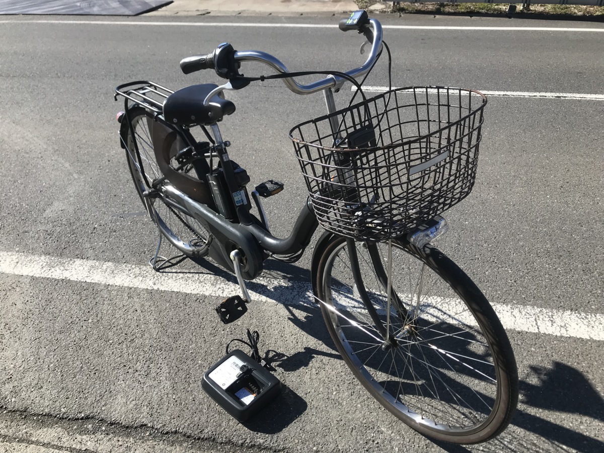 中古電動自転車 1円売切り！ヤマハPAS ナチュラ マットブラック 配送 