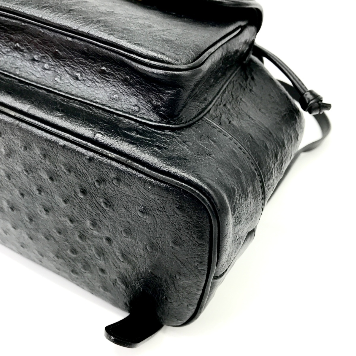 M2347 1円 美品 VERSACE ヴェルサーチ オーストリッチ 型押し 太陽