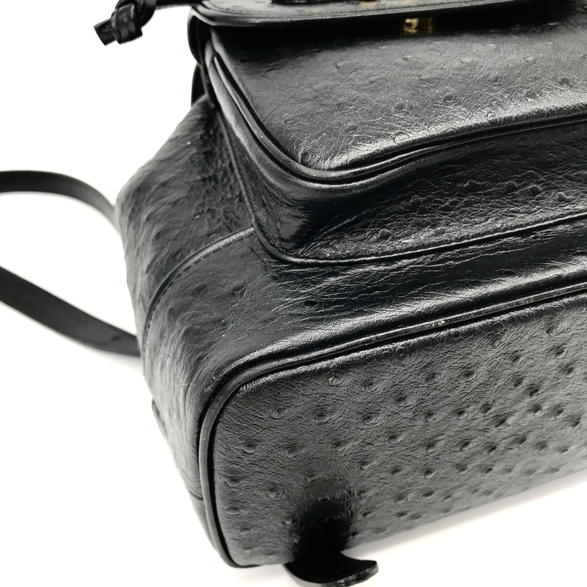 【極美品】VERSACE オーストリッチ リュック サンバースト ピンク M2347 1円 美品 VERSACE ヴェルサーチ オーストリッチ 型押し 太陽