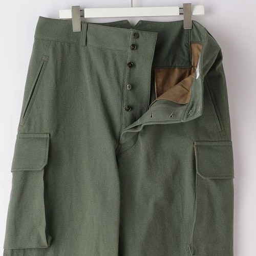 新品□21AW MAATEE&SONS カーゴパンツ ARMY PANTS 2 ヨリ杢 MILITARY 