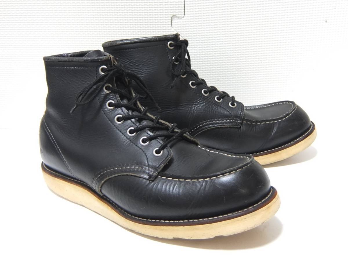 98年 羽タグ REDWING 8130 黒 10D 28cm レッドウィング Uチップ 