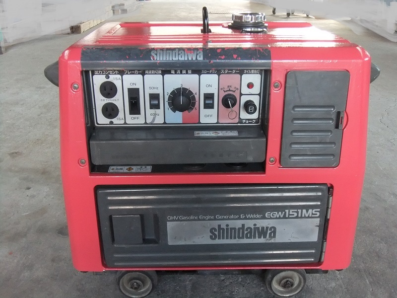 ○整備済み 新ダイワ ウェルダー 溶接 発電機 EGW151MS 防音型 