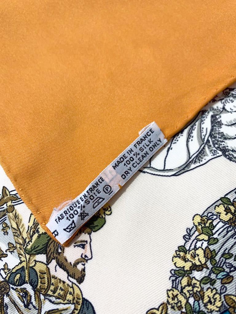 美品 希少色 エルメス カレ 90 Au FIL de la SOIE 絹糸の赴く 美品 希少色 エルメス カレ 90 Au FIL de la SOIE 絹糸の赴く