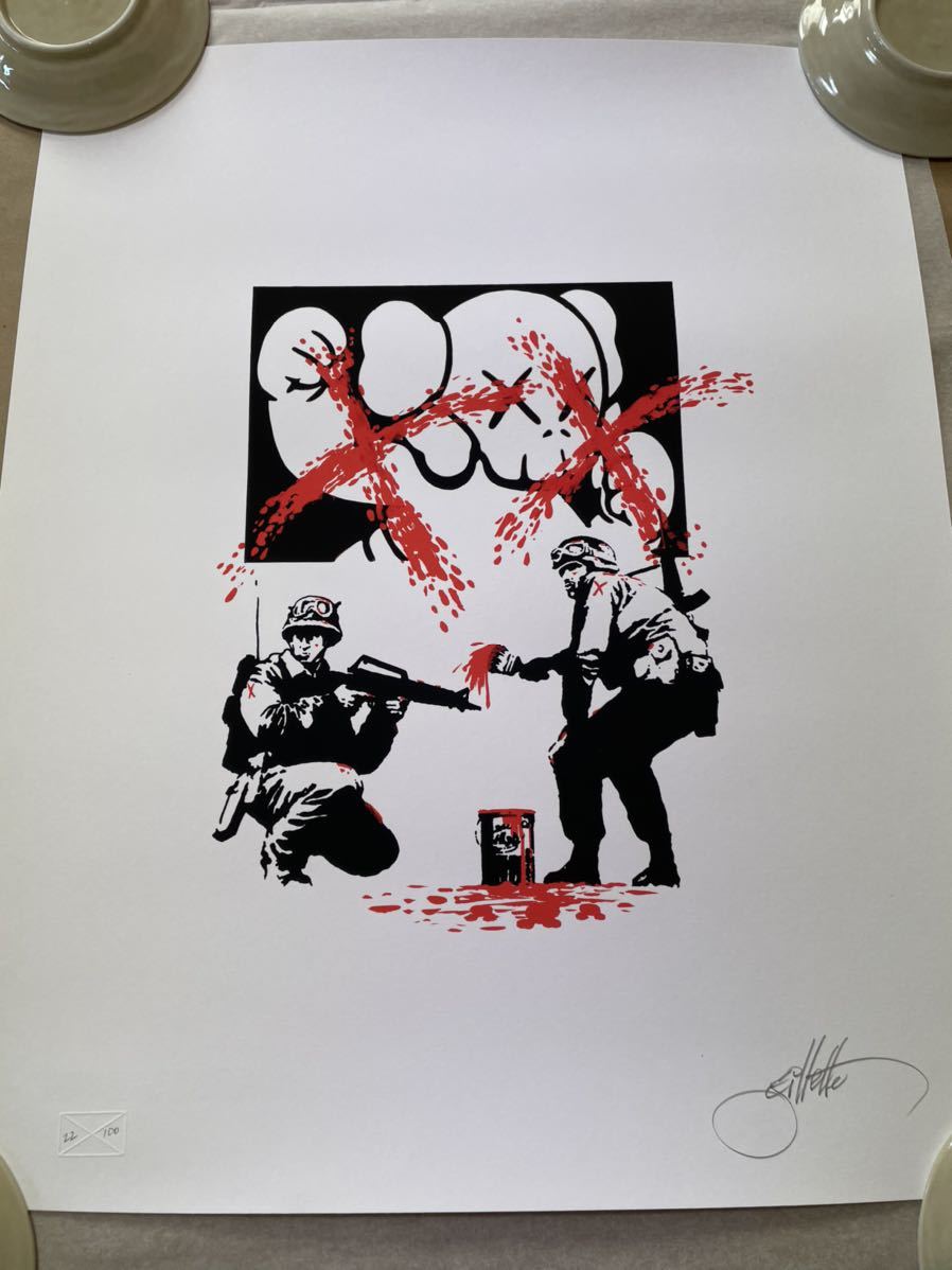 Jeff gillette 【Art in auction kaws ED100】banksy kaws roamcouch