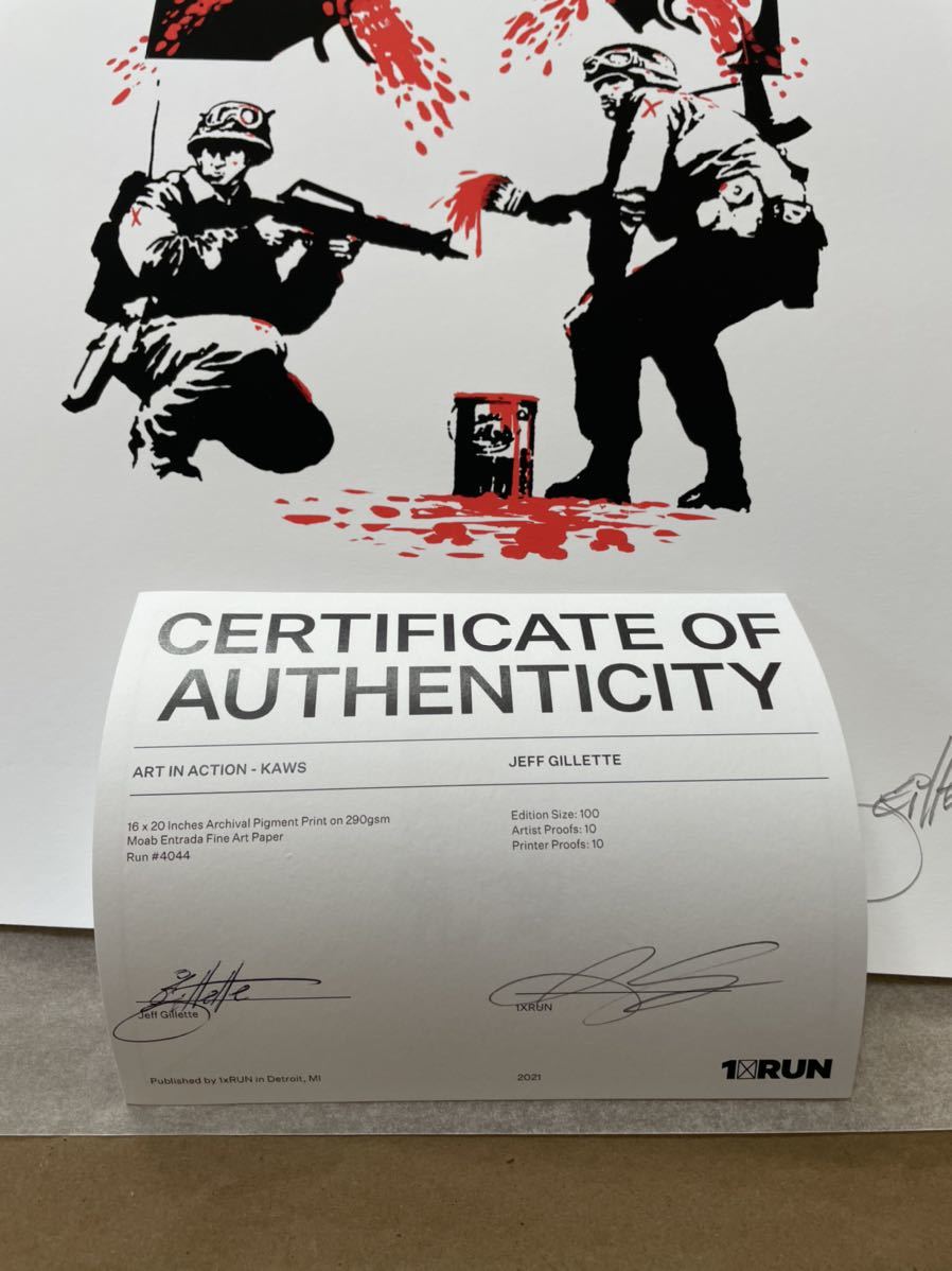 Jeff gillette 【Art in auction kaws ED100】banksy kaws roamcouch